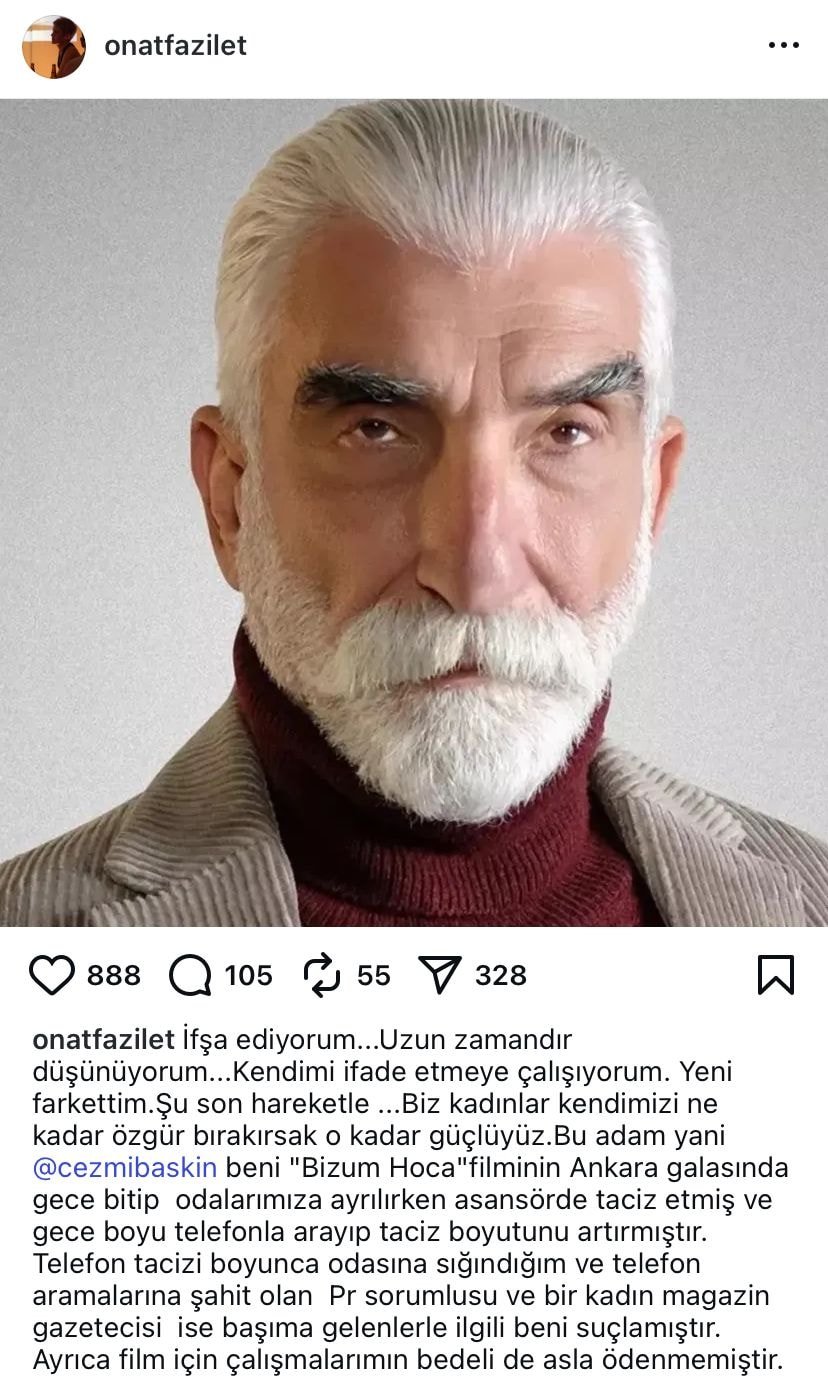 'Akasya Durağı'nın 'Osman Ağa'sı Cezmi Baskın hakkında taciz iddiası