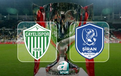 Çayelispor-Şiran Yıldızspor maçı ne zaman ve saat kaçta? Ziraat Türkiye Kupası maçı hangi kanalda? | CANLI İZLE