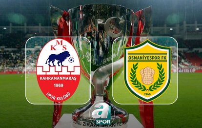 Kahramanmaraşspor-Osmaniyespor FK maçı ne zaman ve saat kaçta? Ziraat Türkiye Kupası maçı hangi kanalda? | CANLI İZLE
