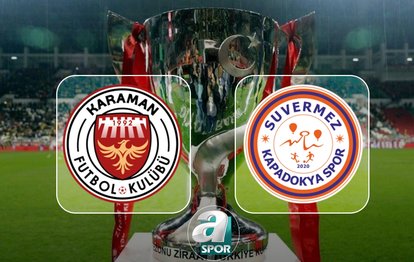 Karaman FK-Suvermez Kapadokyaspor maçı ne zaman ve saat kaçta? Ziraat Türkiye Kupası maçı hangi kanalda? | CANLI İZLE