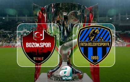 Yozgat Belediyesi Bozokspor-Fatsa Belediyespor maçı ne zaman ve saat kaçta? Ziraat Türkiye Kupası maçı hangi kanalda? | CANLI İZLE