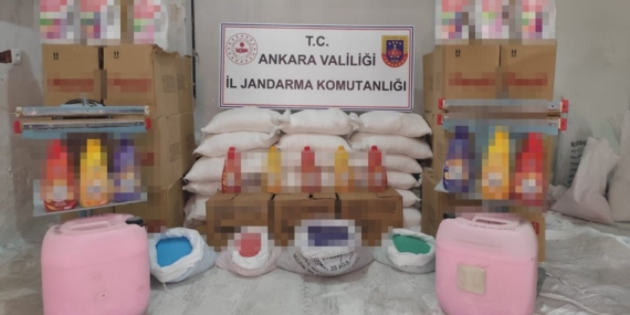 500 litre sahte deterjan ele geçirildi
