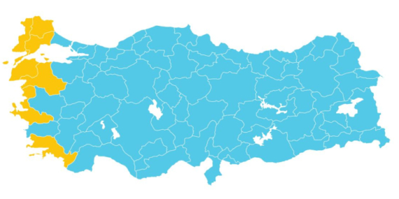 7 il için ‘sarı’ uyarı: Kuvvetli yağışa dikkat