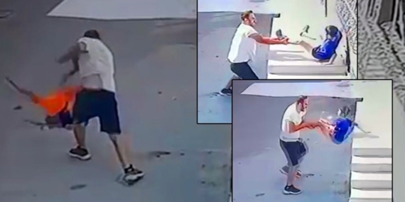 Adana’da vicdansız saldırı: Ayak bileğinden yakalayıp yere fırlattı