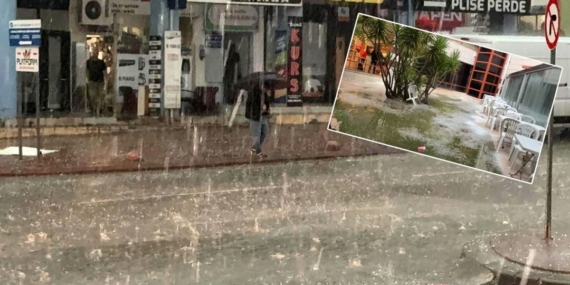 Antalya’da dolu paniği