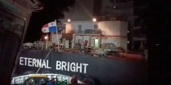 Çanakkale Boğazında 225 metrelik gemi arızalandı