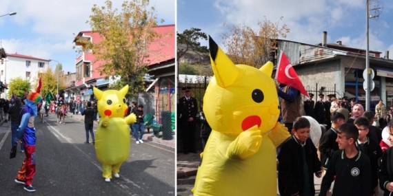 Digor’da Pikachu sürprizi: Mehterle yürüdü