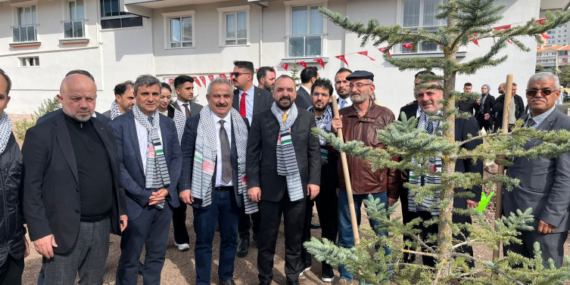 Filistinli gazeteciler için fidanlar toprakla buluştu