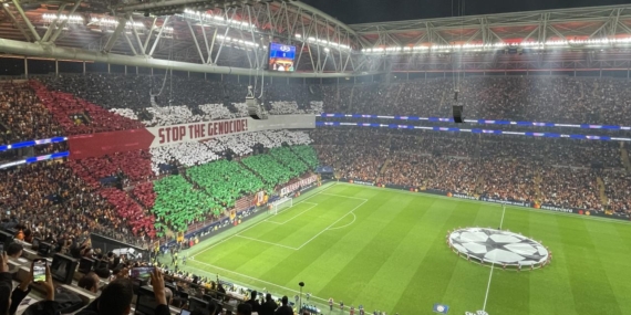 Galatasaray’ın Filistin’e destek koreografisi işgalci İsrail’in medyasını rahatsız etti