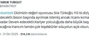 Hikayenin merkezindeydi: Kızılcık Şerbetine veda ediyor