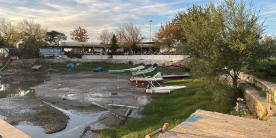 İznik Gölü’nde çekilme 350 metreye ulaştı