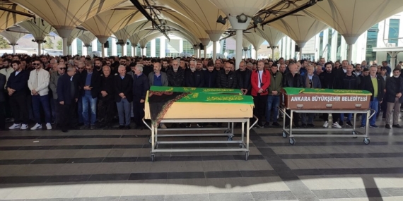 Konteynerin altında kalan adam son yolculuğuna uğurlandı