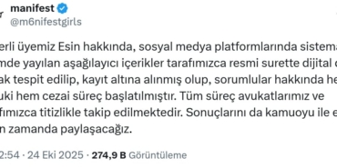 Manifest, Esin Bahat için harekete geçti: Hukuki süreç başlatıldı