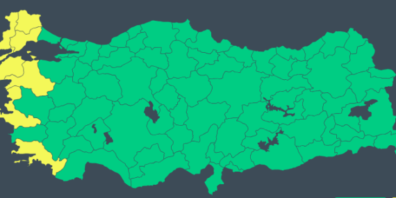Meteoroloji’den 7 il için sarı kodlu uyarı