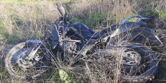 Motosikletli genç kaza kurbanı