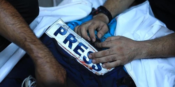Soykırımcı İsrail’in, Filistinli gazetecilerin Gazze’deki katliamı dünyaya duyurmasını engelleme çabaları sürüyor