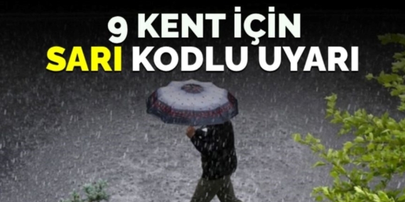 Uyarılar art arda geldi: 9 kent için “sarı” kodlu uyarı (Bugün hava nasıl olacak?)