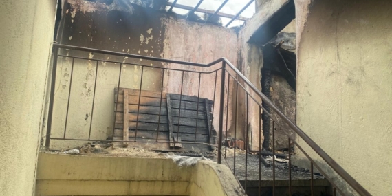 Yangın çıkan dairede kadın cesedi bulundu