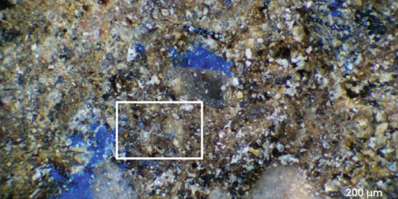 13 bin yıllık taşta var olmaması gereken bir renk tespit edildi