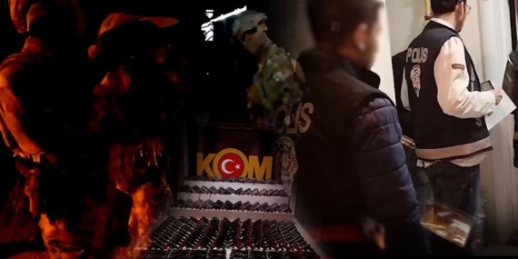 41 ilde silah ve mühimmat kaçakçılarına operasyon: 135 gözaltı