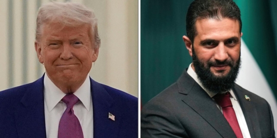 ABD Başkanı Trump ile Suriye Cumhurbaşkanı Şara arasındaki görüşme başladı