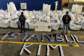 Ambarlı Limanı'nda 94 milyon liralık kaçak sigara ele geçirildi