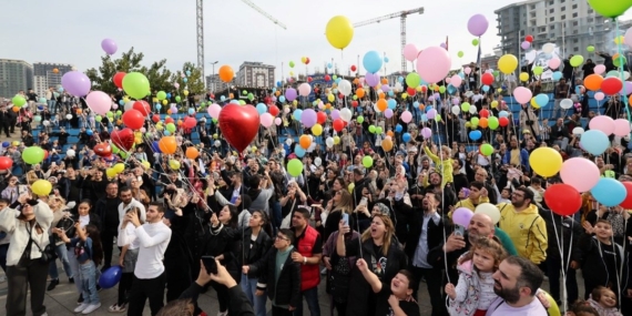 Balonlar bu kez Emin Efe için uçtu