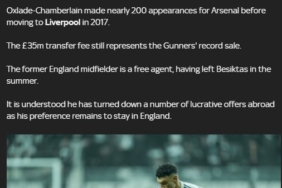 Beşiktaş'tan ayrılan Chamberlain'in yeni adresi belli oldu! U21 takımıyla antrenmanlara başladı