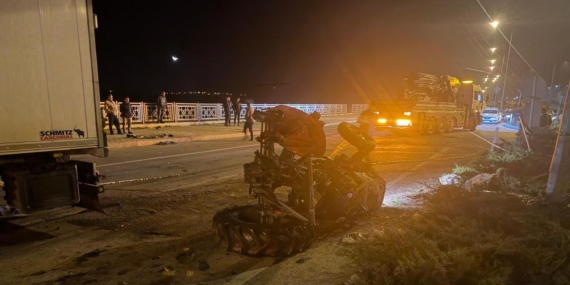 Çanakkale’de tırla çarpışan traktördeki karı koca öldü