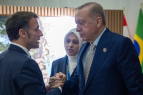 Cumhurbaşkanı Erdoğan, Fransa Cumhurbaşkanı Macron ile görüştü