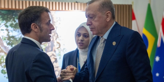 Cumhurbaşkanı Erdoğan, Fransa Cumhurbaşkanı Macron ile görüştü