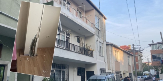 Darıca’da 2 binanın kolonları çatladı: Daireler hızla boşaltıldı