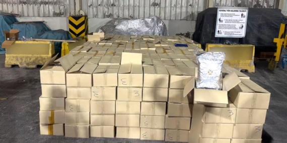 Derince Limanı’nda 1,5 tonun üzerinde uyuşturucu ele geçirildi