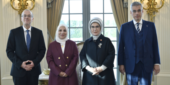 Emine Erdoğan DSÖ heyeti ile görüştü