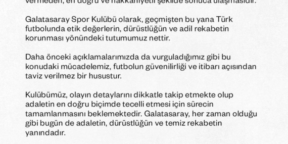 Galatasaray’dan bahis soruşturmasıyla ilgili flaş açıklama! Eren Elmalı ve Metehan Baltacı…