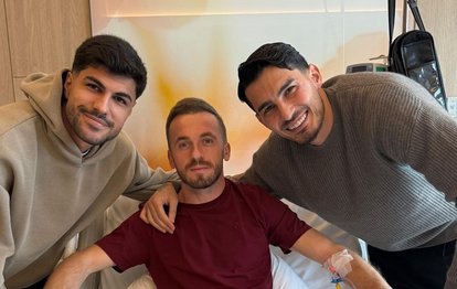 Galatasaray’ın milli futbolcuları Uğurcan Çakır ve Eren Elmalı’dan Edin Visca’ya ziyaret!