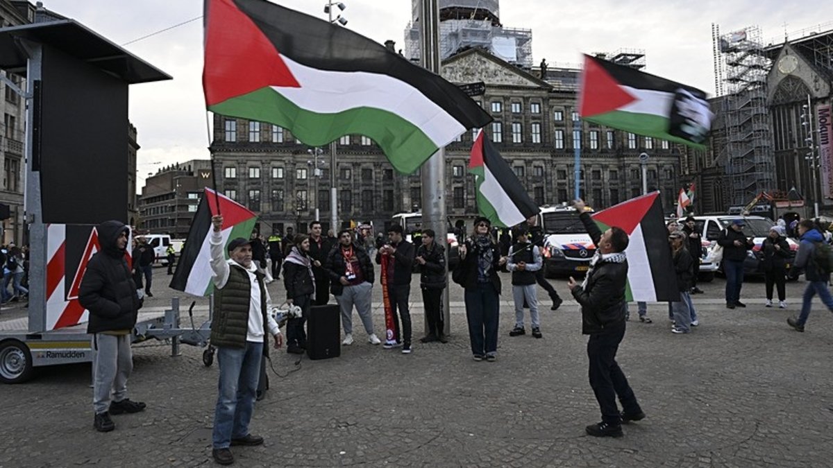 Galatasaraylı taraftarlardan Filistin'e destek!