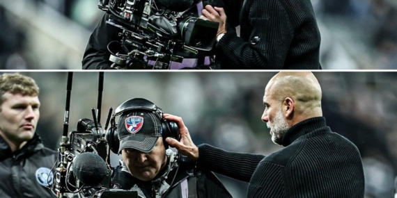 Guardiola, tepki gösterdiği kameramandan özür diledi