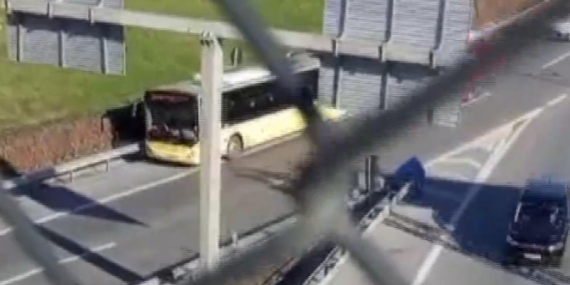 İETT otobüsü bu kez de yanlış yola girdi