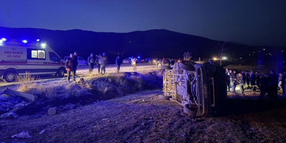 Kahramanmaraş’ta işçi servisi devrildi: 2 ölü 7 yaralı