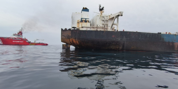 KAIROS gemisindeki yangın söndürüldü