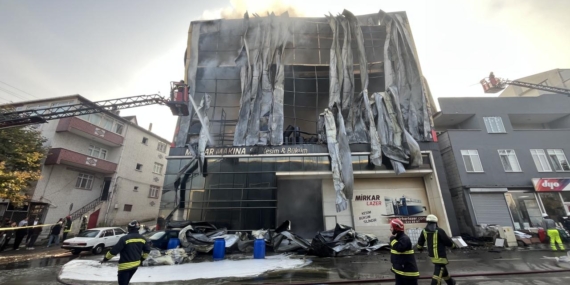 Kocaeli’deki depo yangınıyla ilgili 7 kişi açığa alındı