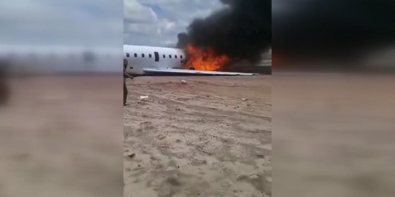 Kongo Demokratik Cumhuriyeti’nde bakanı taşıyan uçak pistten çıktı