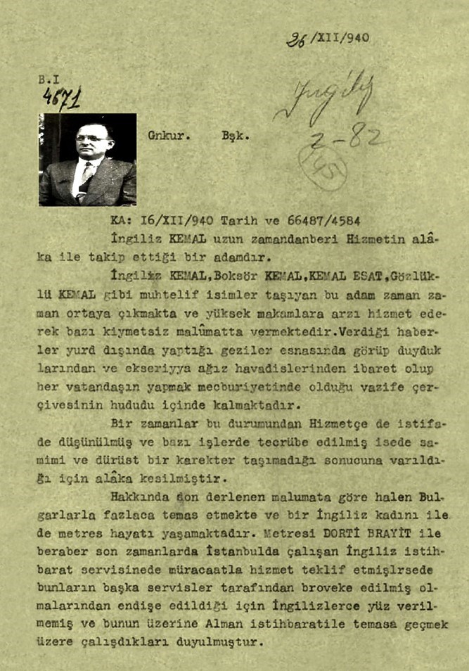MİT gizliliğini kaldırdı: 1940 yılında hazırlanan İngiliz Kemal raporu - 1