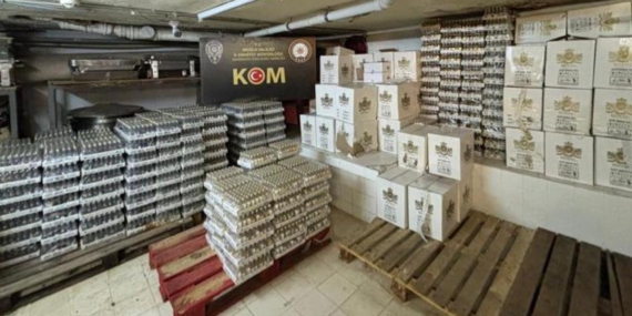 Muğla’da 28 bin 896 şişe kaçak içki ele geçirildi