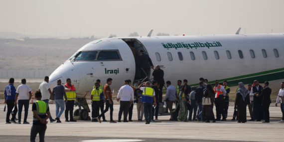 Musul Havalimanına 11 yıl sonra ilk uçak indi