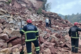 Ordu'da taş ocağı şantiyesinde göçük