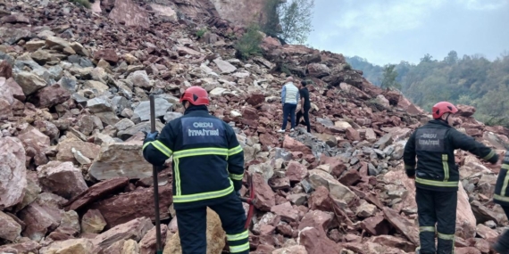 Ordu’da taş ocağı şantiyesinde göçük