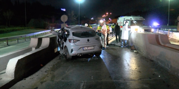 Otomobiliyle gişelere çarpan doktor hayatını kaybetti