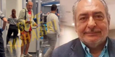 Reha Muhtar havalimanında ortalığı birbirine kattı